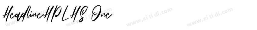 HeadlineHPLHS One字体转换